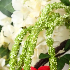 6 Green 36″ Plant Amaranthus Branches Strands with Leaves Wedding Decorations