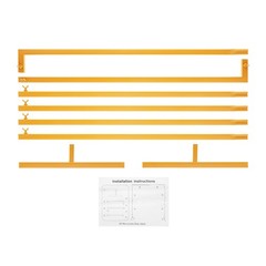 Adjustable Square Iron Arch Stand 2m Yellow Free-Standing Wedding Party