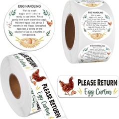 1000Pcs Fresh Farm Egg Packaging Set Include 500Pcs Market Egg Handling Stick…