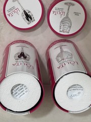 Lolita Hand-Painted Wedding Wine Glasses – Bride & Groom Pair w/ Original Boxes.