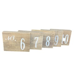 Wooden Event Party Table Number Signs 1-10 Barn Style Wood