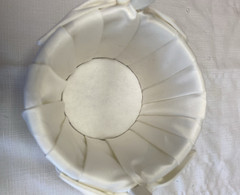STUDIO HIS & HERS Bridal Wedding Flower Girl Basket Satin White Bow 2011