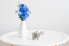BESZONE Tin Rose 10th 5.2 x x 2.2 inches, Rose-10th Anniversary Gift