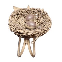 Bird Nest with Eggs Napkin Rings (5) Farmhouse Rustic Easter Wedding Table Decor