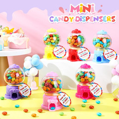 Mini Candy Dispenser Party Favors with Thank You Cards – 24 Sets