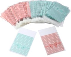 200 Pcs Self Adhesive Cellophane Bags, Resealable Cookie Treat Bags Gift Giving