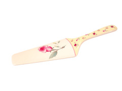 Cake Server Porcelain Pink Rose Shabby Chic Cottage Core Decor Royal Limited VTG
