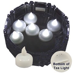 FREESH 6X Waterproof LED Floating Tealight Flameless Candle Wedding Party WHITE