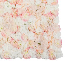 6Pcs Artificial Silk Flower Wall Panel Floral Backdrop Party Wedding Decoration