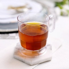5 oz Clear Plastic Disposable Coffee Cups With Handle Wedding Tableware