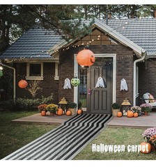 99×3.3ft Black and White Striped Gossamer Roll Halloween Sheer Gossamer Strip…