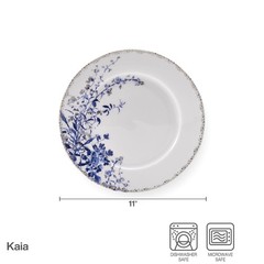 Mikasa Kaia Floral Bone China Dinner Plates Set Of 4 11 Inch