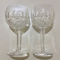 2 Waterford Colleen Oversize Hock Wine Glasses