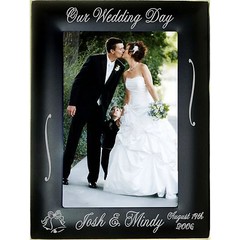 Personalized Metal 4×6 5×7 8×10 Picture Frames Custom Wedding Gifts Photos