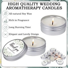 Mtlee 50 Pcs Wedding Candles Gift Favors For Guests 1 Oz Lavender Scented Soy