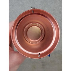 Set of 3 Rose Gold Aluminum Mini Buckets 3 Inch Small Decorative Pails