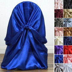 50 Satin UNIVERSAL CHAIR COVERS SLIPCOVERS Wedding Party for all Chairs Decor
