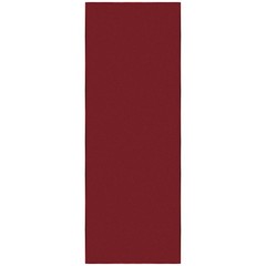 Solid Red Hallway Runner Rug 1’10″x6′ Non-Slip Rubber Backing Nylon Low Pile