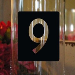 Wedding Table Numbers 1-10,15, 20, or 25 Vinyl Sticker Decals Squares (b)