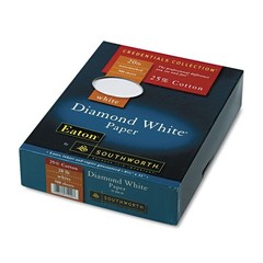Southworth 3122010 25% Cotton Diamond White Business Paper 20 20 lb.,