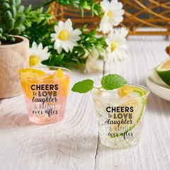 Wedding Shot Glasses Cheers to Love Laughter and Happily Ever After Shot Glasses