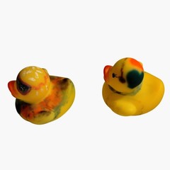 Mini Rubber Ducky Hipster Couple Pair Duckies Lot 2