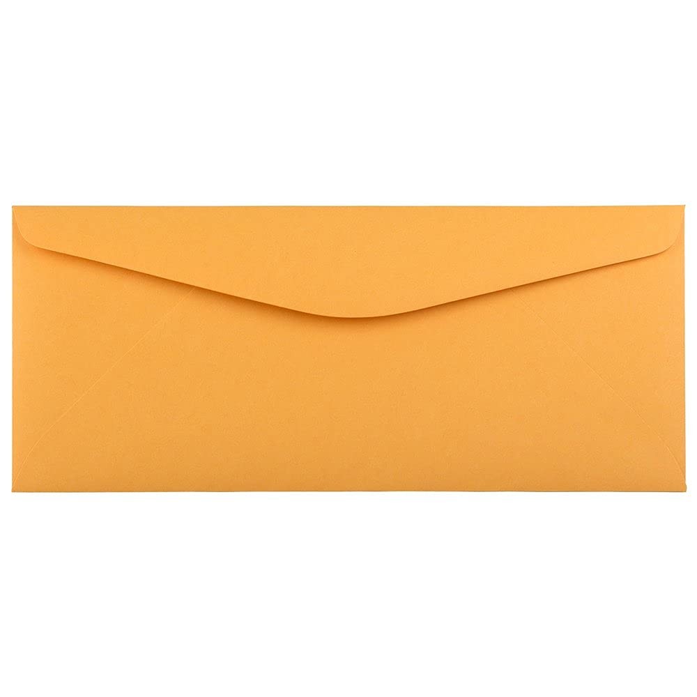 JAM PAPER #11 Envelopes – 4 1/2 x 10 3/8 – Brown Kraft #11, 50 Per Pack