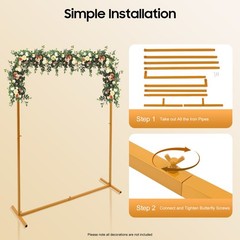 Square Wedding Arch Stand Balloon Backdrop Frame Birthday Party Event Decoration