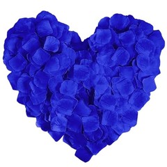 1000 Pieces Artificial Silk Rose Petals Flower Decoration Wedding Party Blue