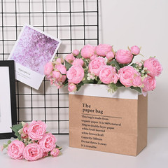 2 Packs Peonies Artificial Flowers, Light Pink Artificial Peonies, Silk Peonies
