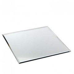 Square & Round Mirror Plate Glass Centrepieces 5 Sizes Wedding Event Table Decor