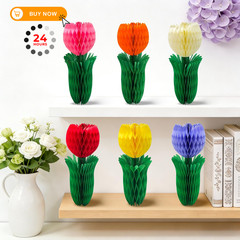 Pedel Tulip Honeycomb Centerpieces 8 inches,
