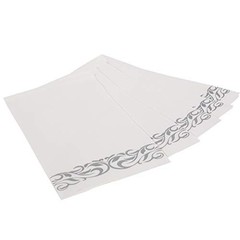 Pack Paper Napkins Guest Towels Disposable Premium Quality 3-ply 200 Silver