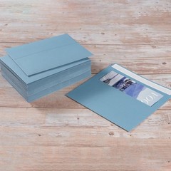 50 Pack 5 x 7 Envelopes Colored Self Seal for 5.25 x 7.2 inches, Dusty-Blue