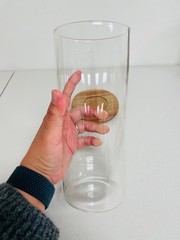 Clear cylinder vases – centerpiece decor, home and office decor