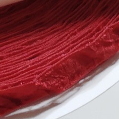 Ribbli Dark Red Velvet Ribbon 3/8″ x 10 Yards Crinkled Luxury Gift Wrap Craft