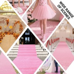 Glitter Carpet Runner 2.6FT x 15FT 200 GSM Thick + Adhesive Tape