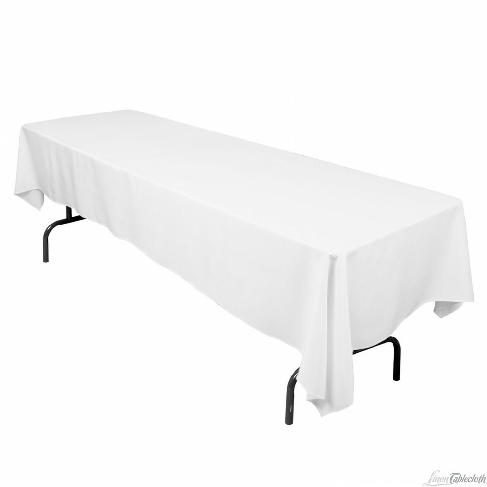 25 126×60″ inch Rectangular Seamless Polyester Tablecloth Banquet 3 COLORS SALE