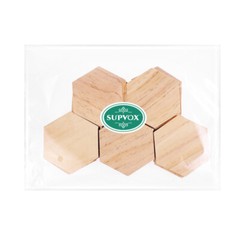 Hexagon Wood Shapes Smooth Surface Slices Holiday Decorations Board