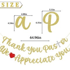 Thank You Pastor We Appreciate You Banner, Pre-strung Church Banners, Church …