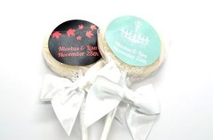 Engagement Ring – Round Personalized Bridal Shower / Wedding Sticker Labels