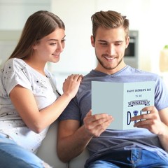 Fathers Day Card for Husband – 5X7 DILF Fathers Day Card from Wife Girlfriend…