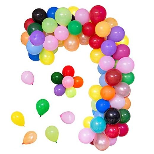 5 Inch Rainbow Balloons, 200Pcs Tiny Balloons Assorted 5inch Mutli Color2