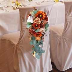 Artificial Waterfall Bridal Bouquet Wedding Decoration Simulated Elegant