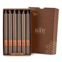 Root Candles 12-Count Unscented Dinner Candles Dripless Beeswax Enhanced Smooth