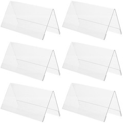 6 Pcs Place Setting Holder Desktop Conference Signage Card for Table