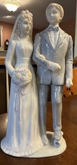 Bride and Groom Porcelain Cake Topper – Limited Edition