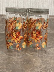 Royal Norfolk Libbey Fall Autumn Leaves 16oz Glasses – Set of 4