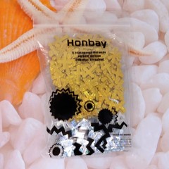 Honbay 2.1 Ounce Glitter Cross Table Confetti Sequin Gold and Silver