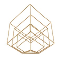 12 Pcs Gold Geometric Flower Stands for Elegant Wedding Centerpieces